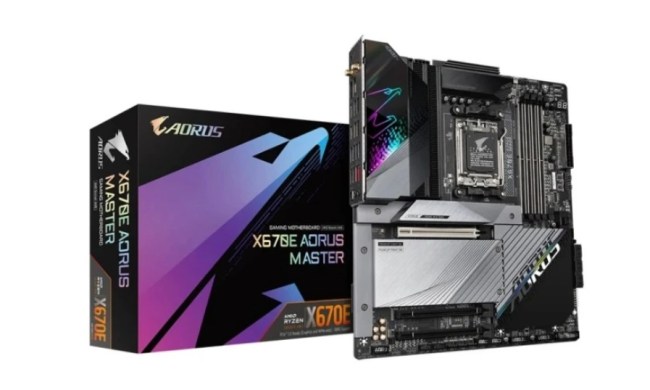 placa base gigabyte x670 ez latch plus sistema sin tornillos